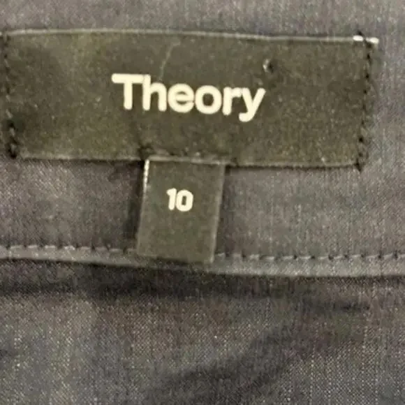 Theory‎ Mini Utility Short – Navy Linen Blend, Size 10